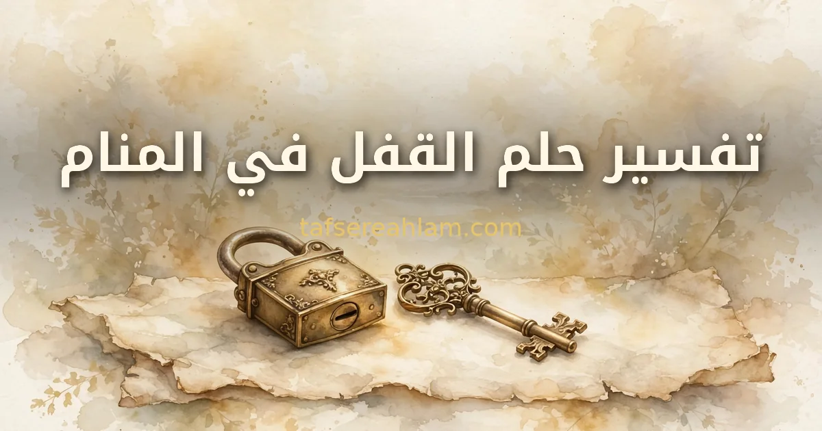 تفسير حلم القفل في المنام